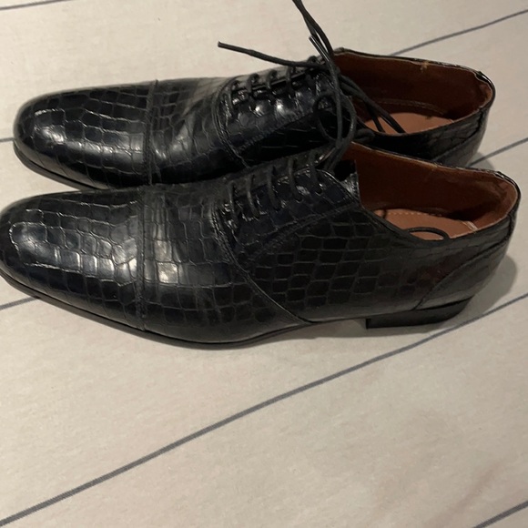 Robert David black dress shoes 10.5 - Picture 1 of 3
